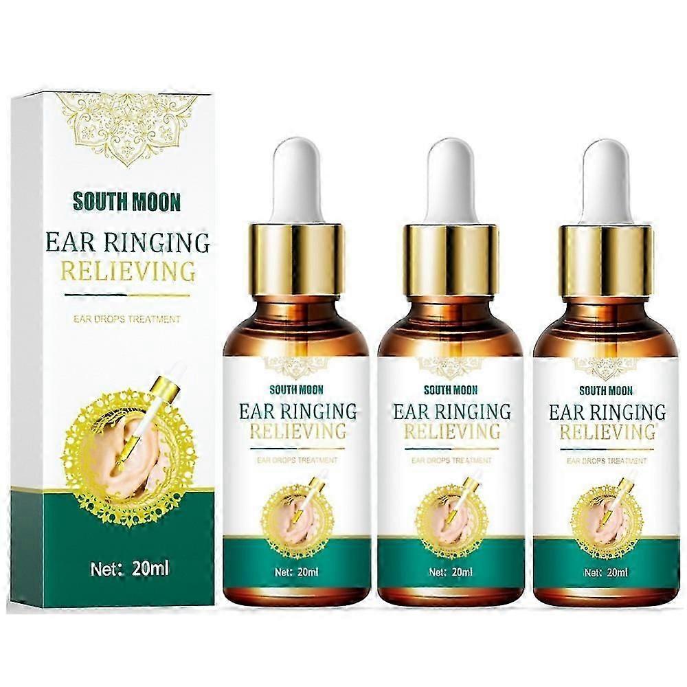 1-3PCS 20ml φυτική ιατρική θεραπείας πονεμένης κώφωσης σταγόνας ωτίτιδας ωτίτιδας αυτιών