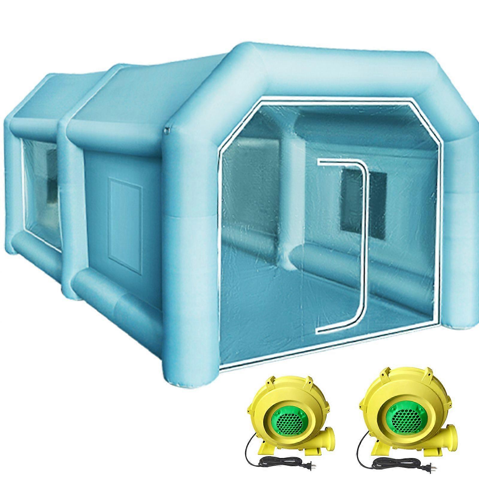 Διογκώσιμη σκηνή, 13 x 8 x 7 πόδια, διογκώσιμη σκηνή χρωμάτων Σταθμός εργασίας θαλάμων 210D της Οξφόρδης θαλάμων βαφής θαλάμων χρωμάτων με 2 φυσητήρες