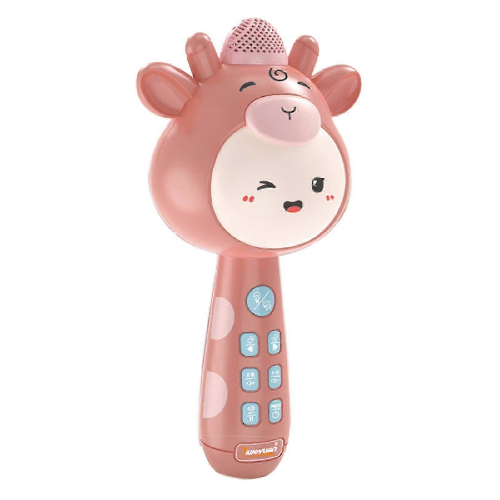 Pausa Bluetooth sem fio portátil para continuar a mudar o som para crianças - cor: música local rosa