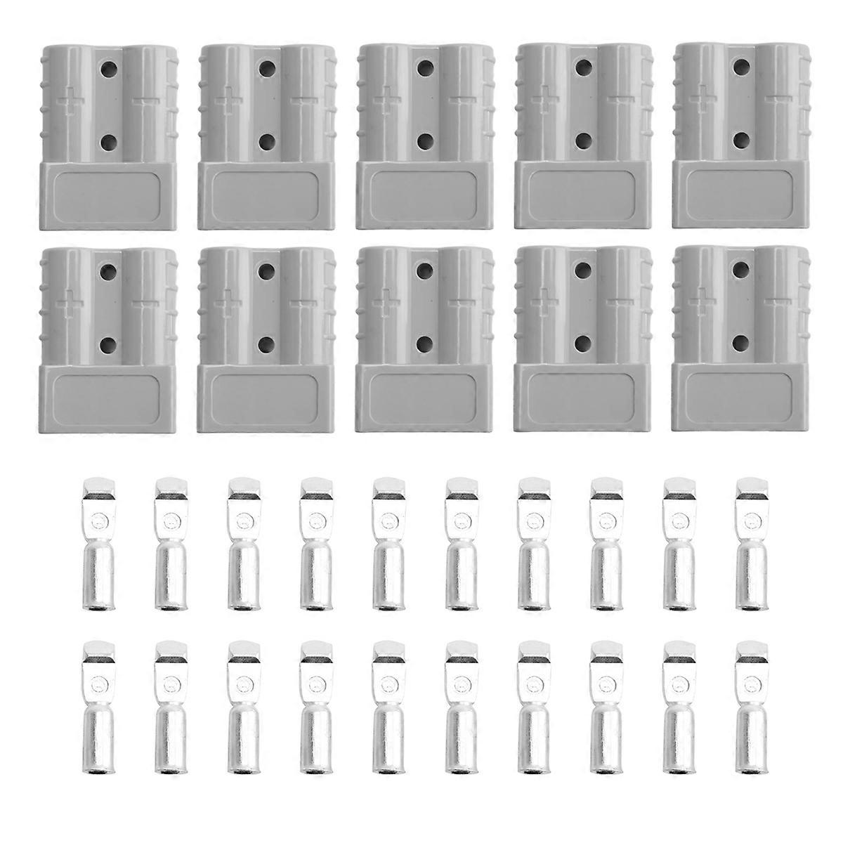 10Pcs for Anderson Style Plug Connectors DC Power Tool 50A 12-24V