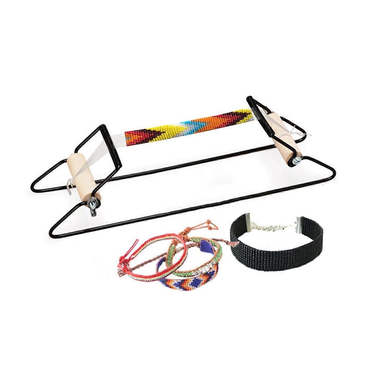 DIY Beading Loom Tool for Easy Jewelry Making Supplies, Adjustable Size, Durable Design for Bead Crafting