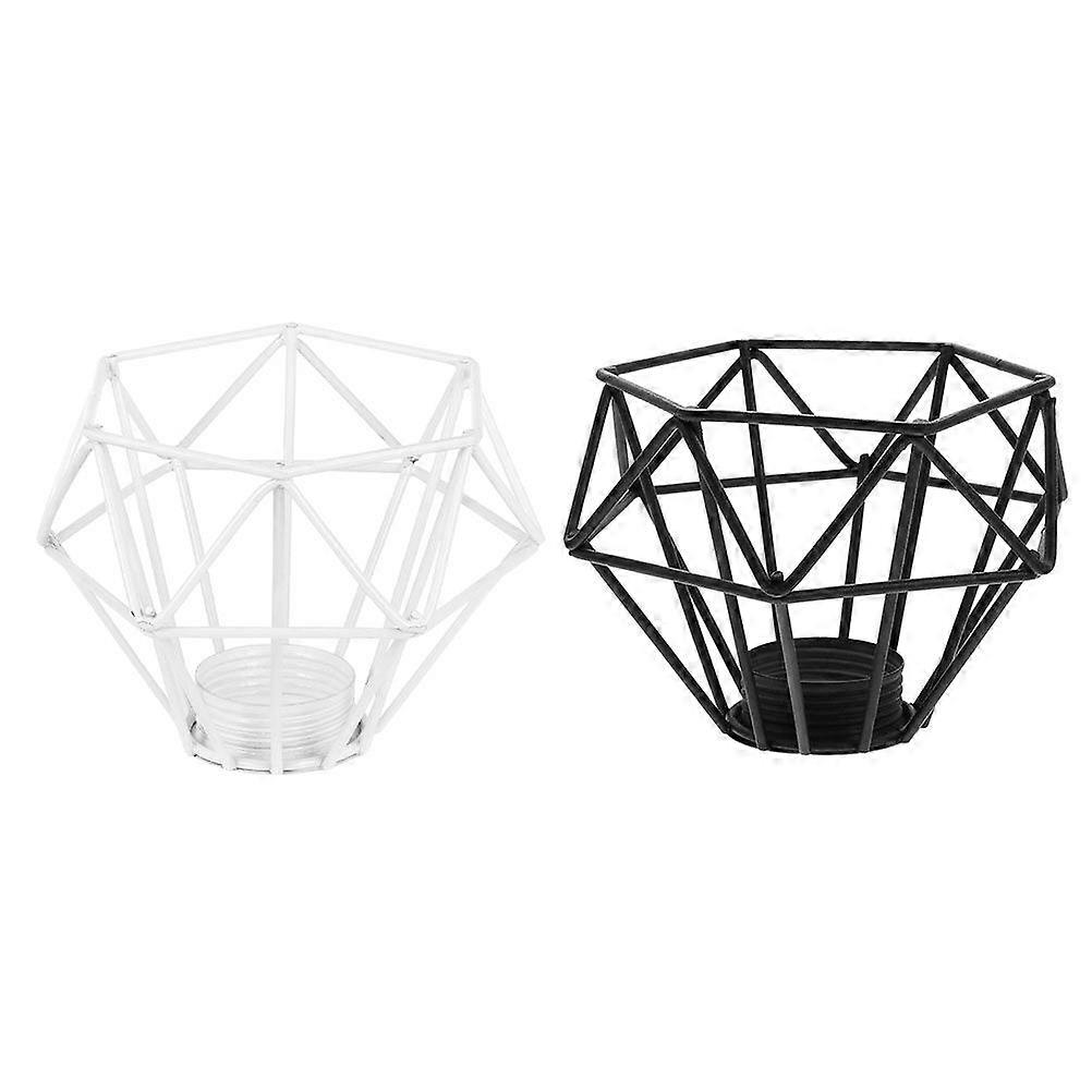 2Pcs Chandelier Retro Lampshade Iron Art Light Cover Practical Lighting Accessory