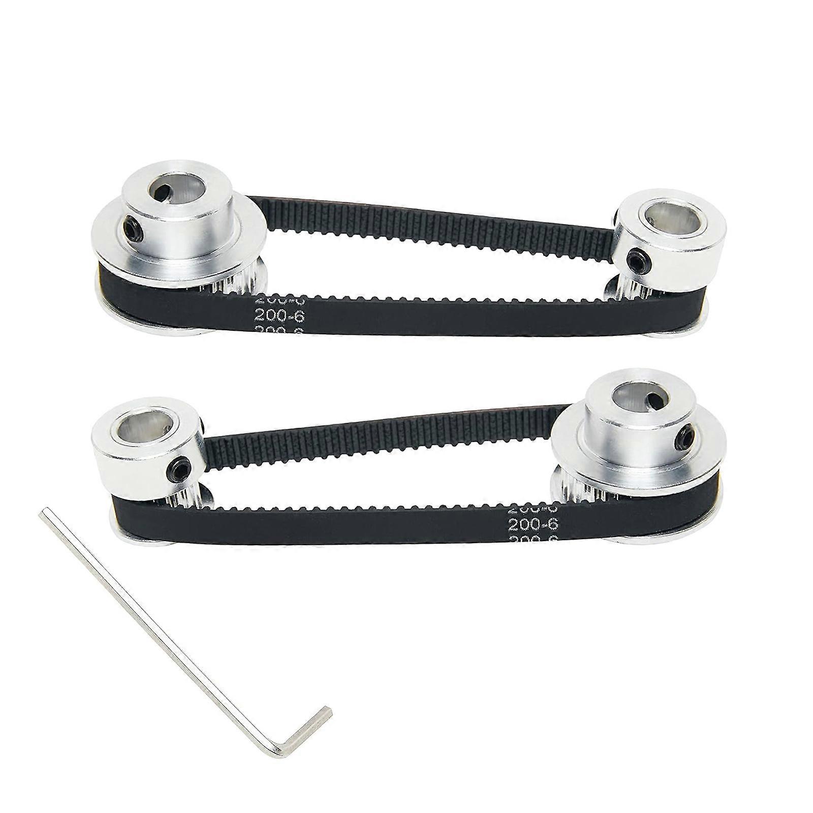 Convenient 2PCS Set of 20&36 Teeth Synchronous Wheels Easy Installation with Included Wrench