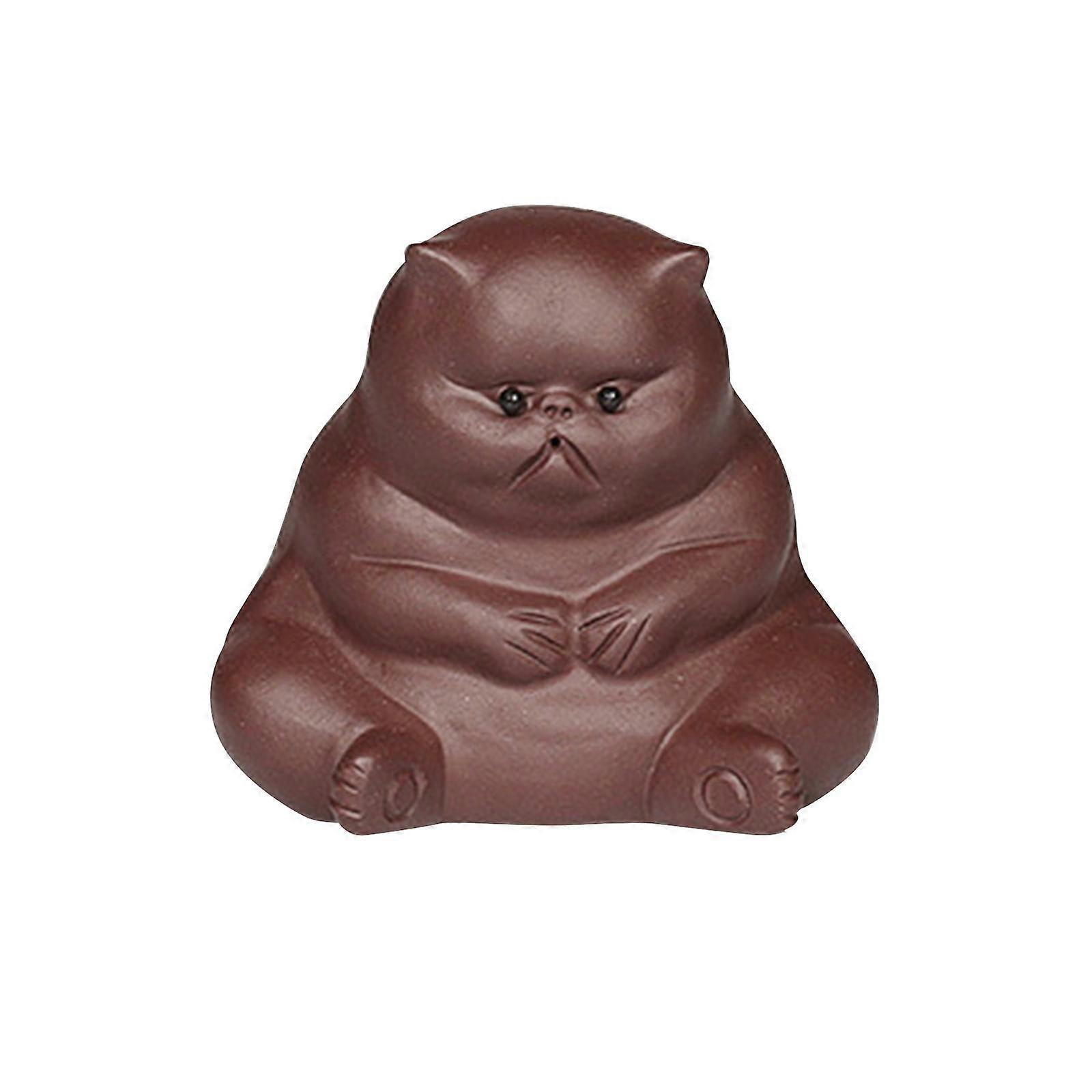 Mini Cat Statue Kitty Sculpture Table Centerpieces Desk Figure Miniature Kitten