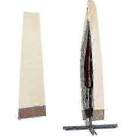 غطاء مظلة ناتئ مقاوم للماء ، غطاء مظلة ، غطاء مظلة أكسفورد 600d ، مظلة مظلة في الهواء الطلق حديقة الأشعة فوق البنفسجية / windproof مع حقيبة تخزين (200x60x55c