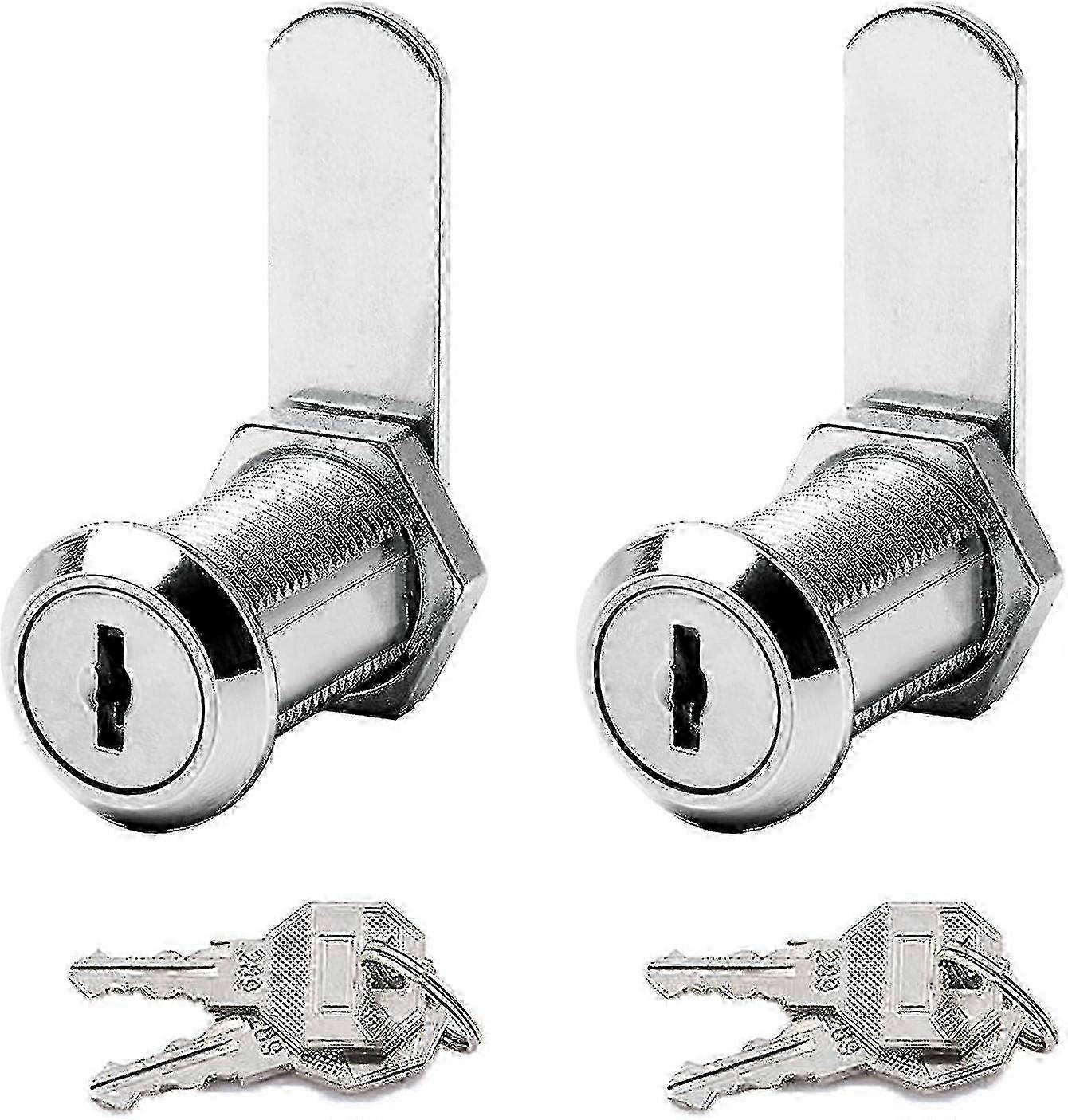 2 Pack 30mm Mailbox Lock with 4 Keys - Secure for Door, Cabinet, Wardrobe