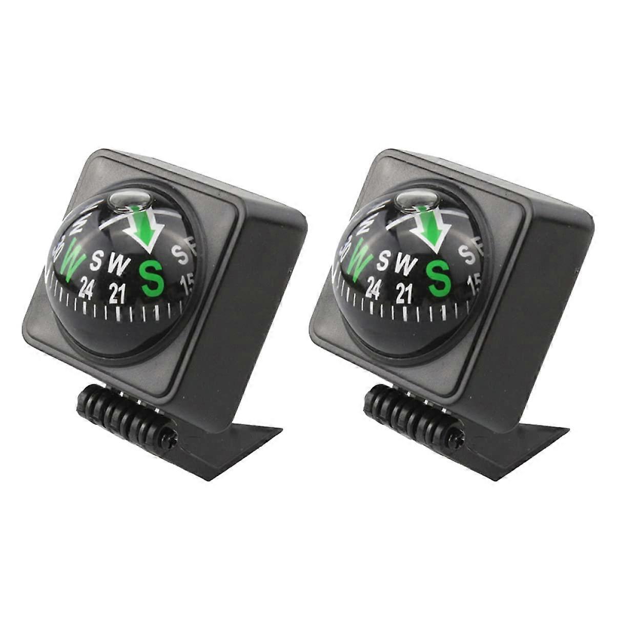 2 pieces guide ball compass for car with vehicle navigation explorer mount
