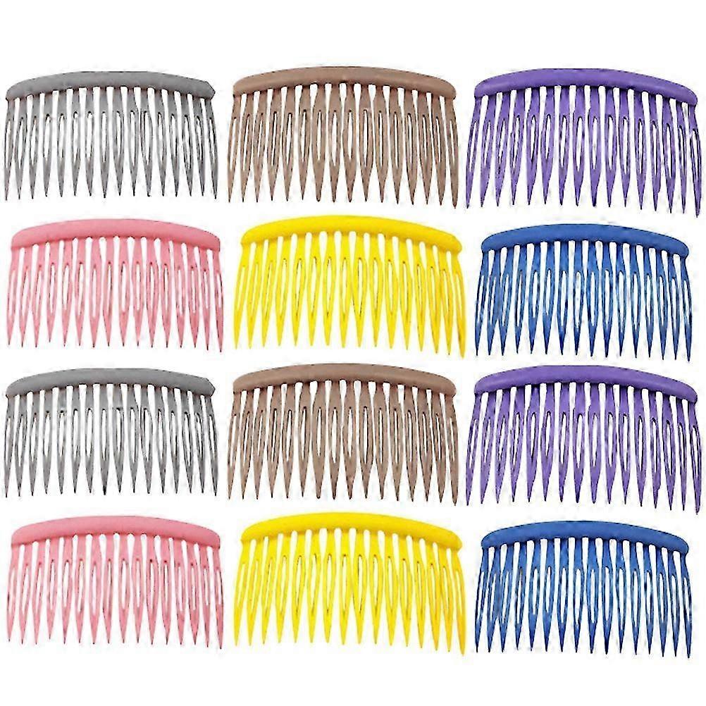 12pcs Side Hair Combs Creative Side Combs Portable Hairdressing Side Combs