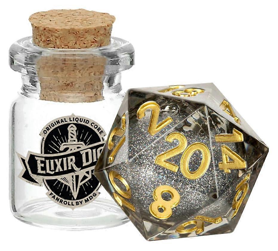 Mdg Individual D20 Elixir Liquid Core Dice, Vanishing Oil