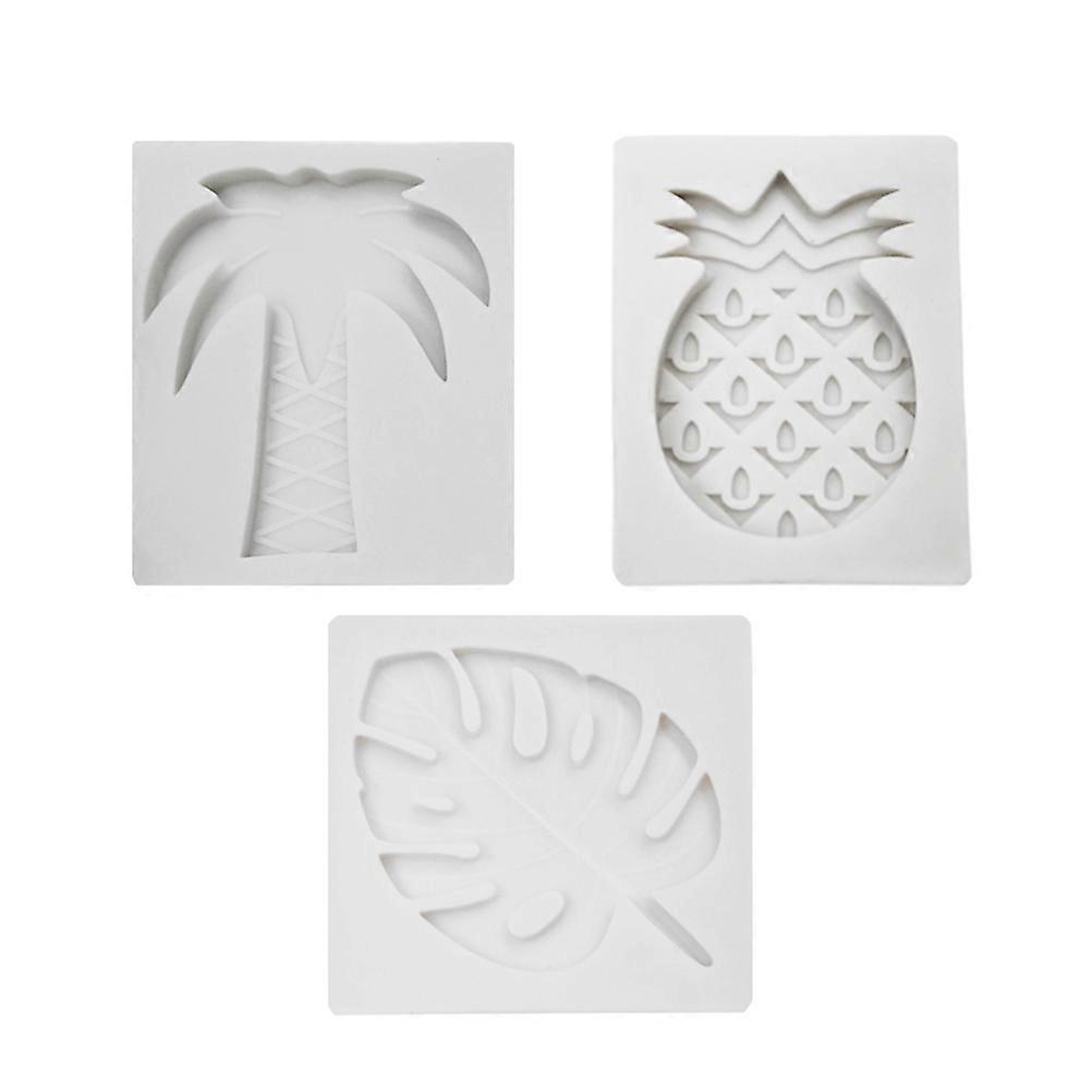 Cake Decorating Mould Reusable Antioxidant Silicone Fondant Moulds For 3Pcs