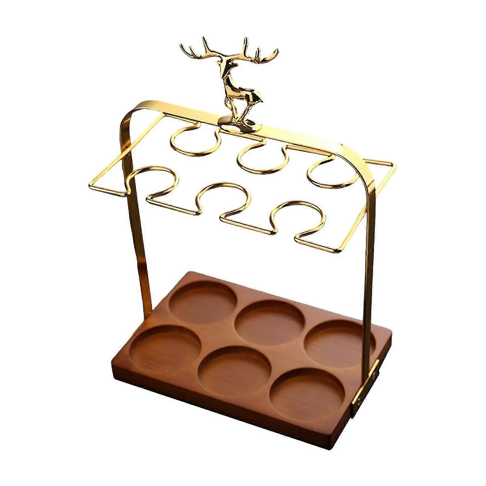 Wine Glass Holder Stable Reusable Barware Organizer for Party Restaurant Bar A