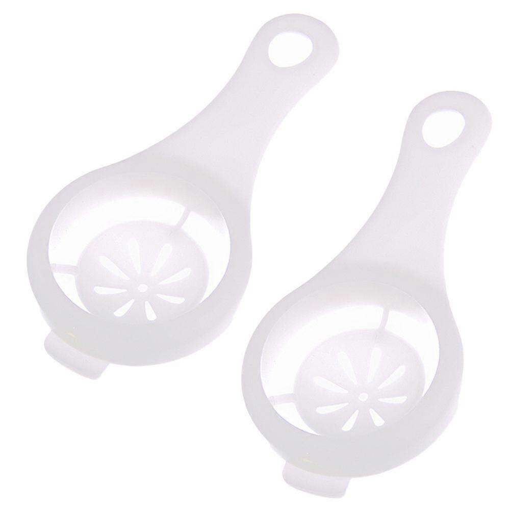2 Pcs Plastic Egg Separator Yolk Sifting Tool Kitchen Cooking Gadget Egg Separator Sieve Accessories