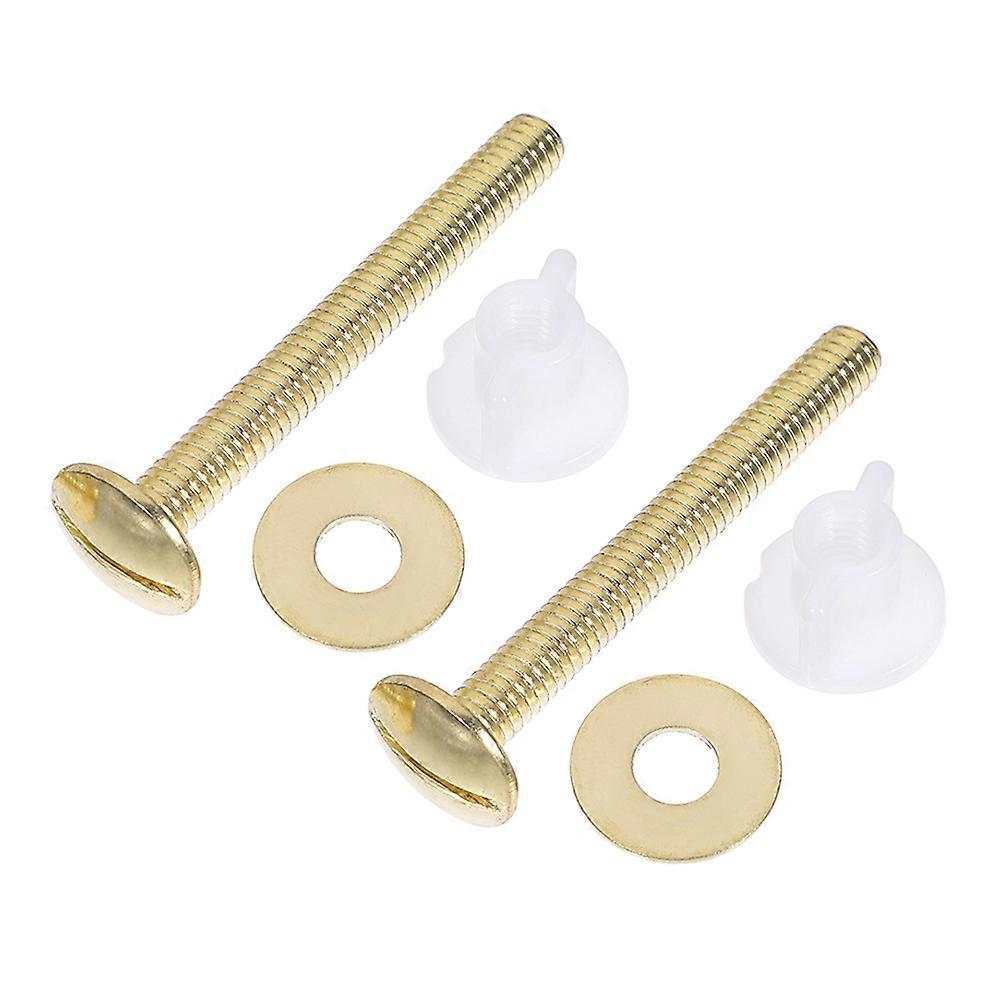 Toilet Seat Bolt Set Replacement Tank Bolts for Easy Installation, Durable Plated Screws, Quick Setup Kit