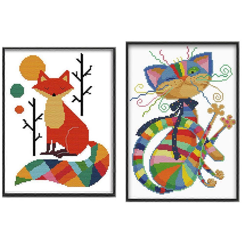 Needlework Beginner Kit Cross Stitching Kit Handcraft Diy Art Craft Enthusiasts 43X32cm 1Set