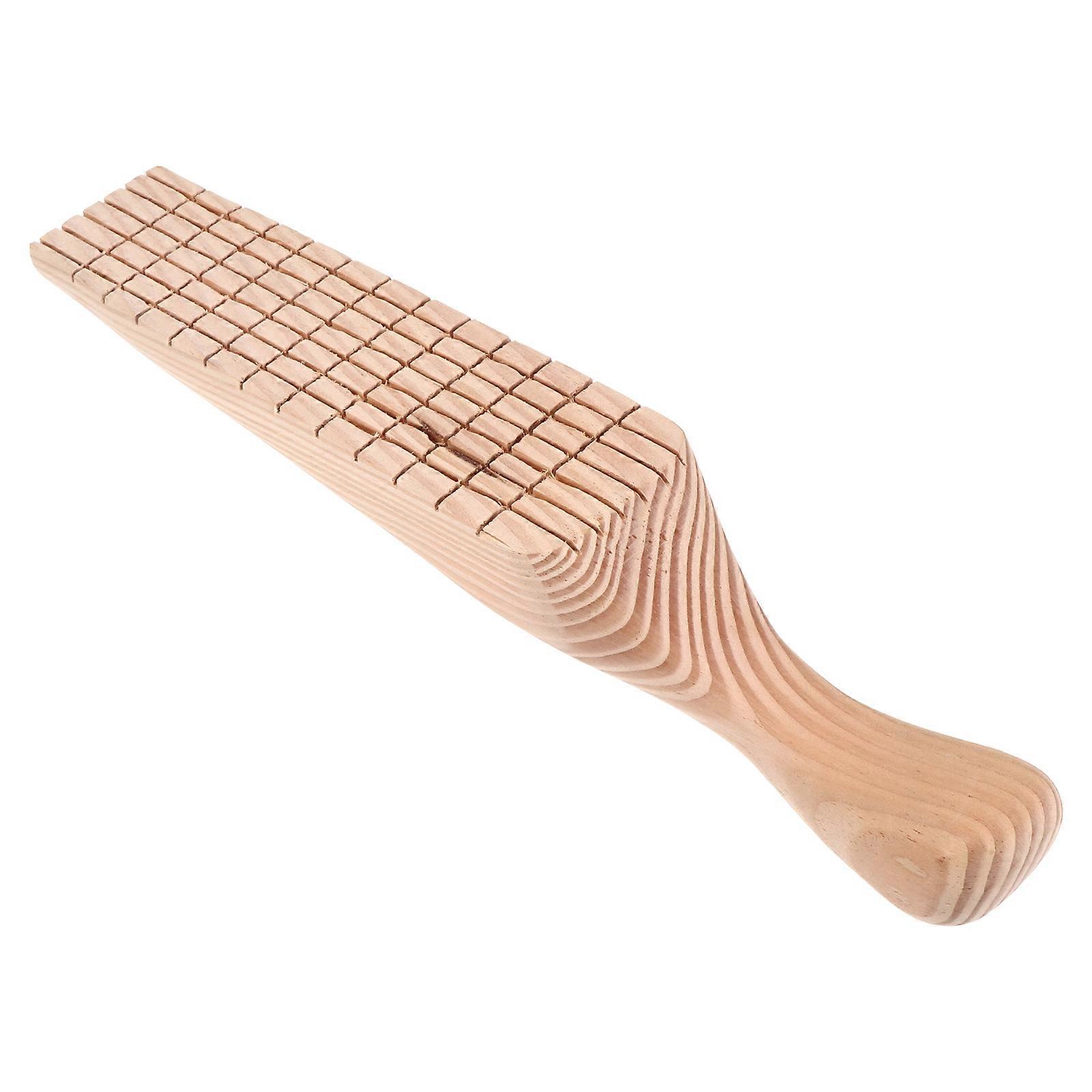 Wooden Clay Paddle Tool Set for Molding and Texturing Sculptures 2pcs