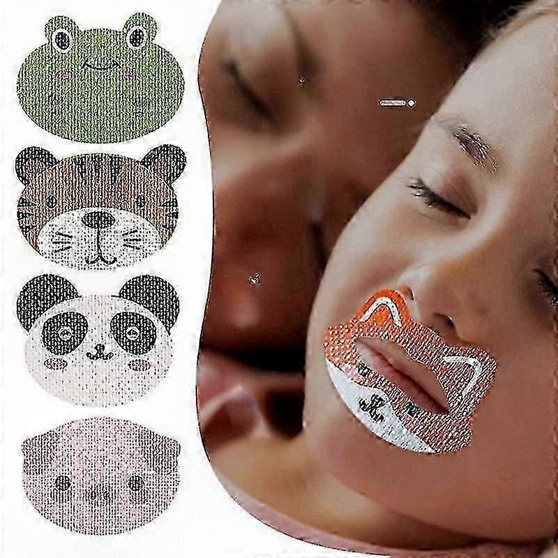 Kids Cartoon Breathable Sleep Strips for Snoring Relief, Anti-Snoring Nose Stickers for Children, Orthopedic Sealing Stickers for Better Sleep