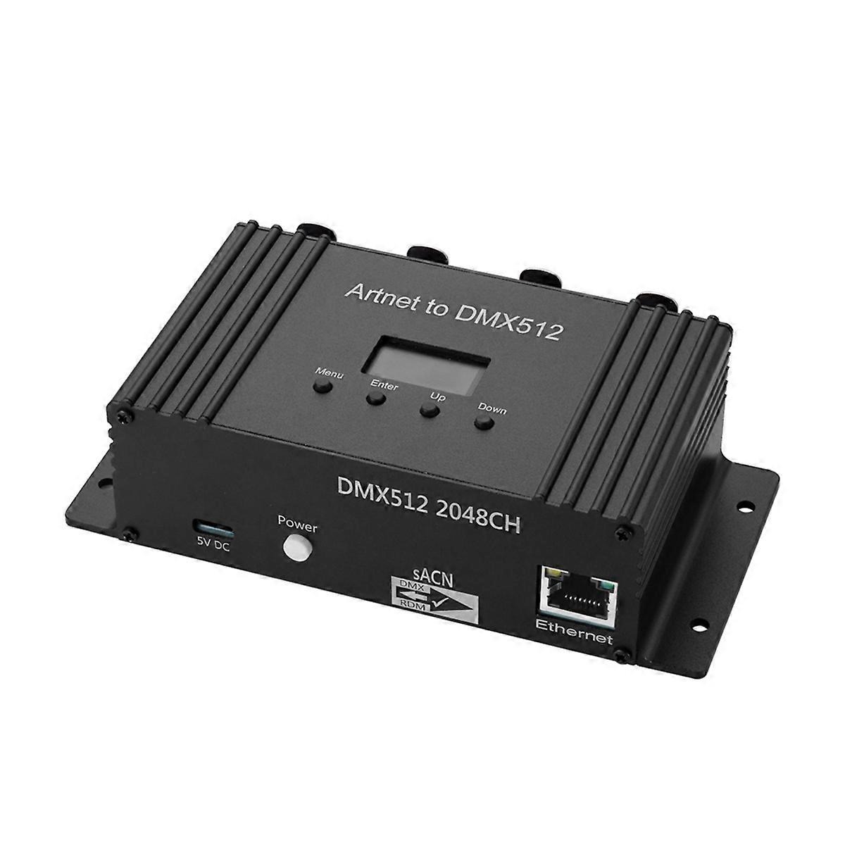 ArtNet DMX512 Ethernet Lighting Controller Interface 4 Universe 2048CH LONGYING