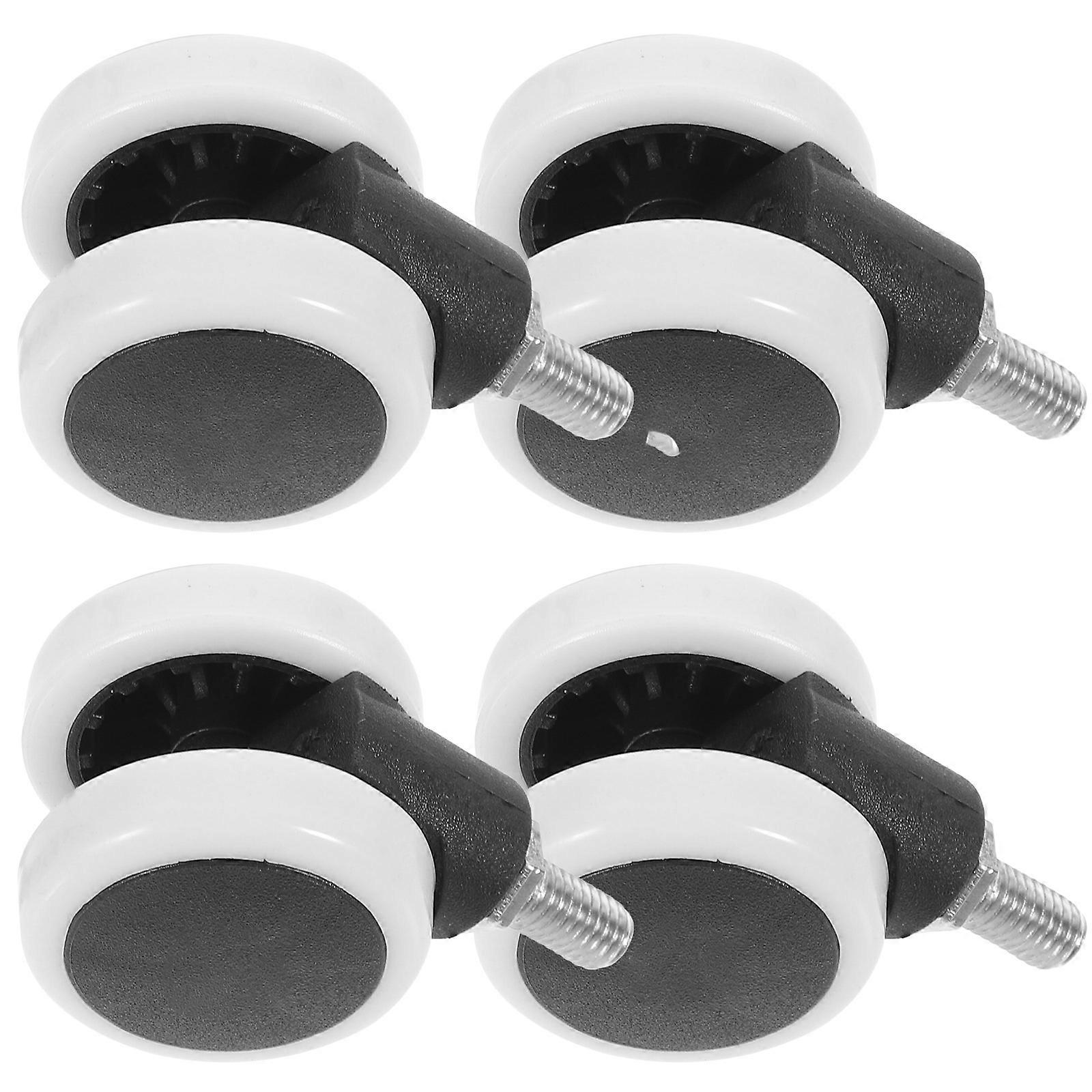360 Degree Rotation Swivel Casters Furniture 1.5 Inch Diameter Rubber Noise Free Operation 4Pcs