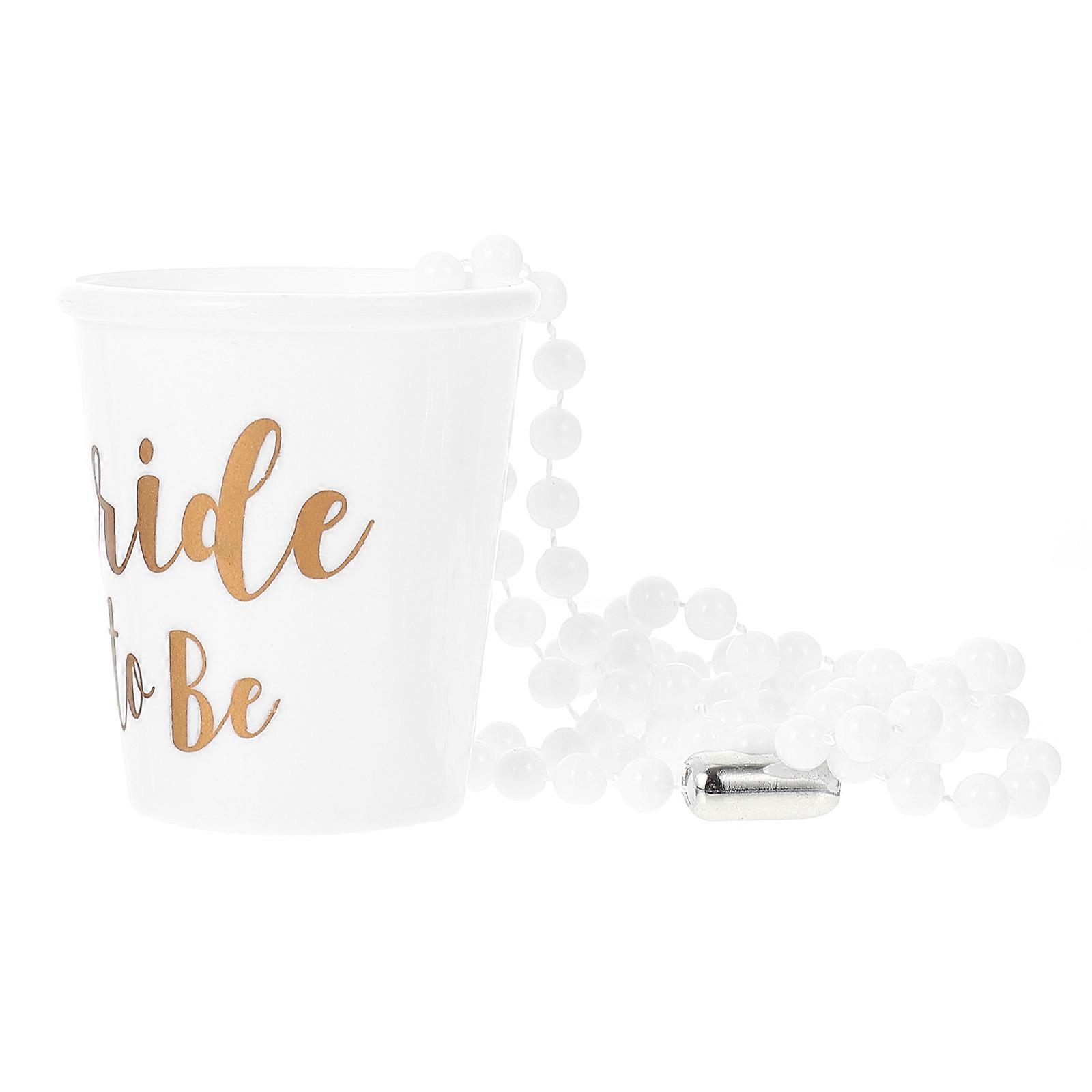 Bachelor Party Chain Cup Decor Prop Made of White Color Smooth Surface 1pc