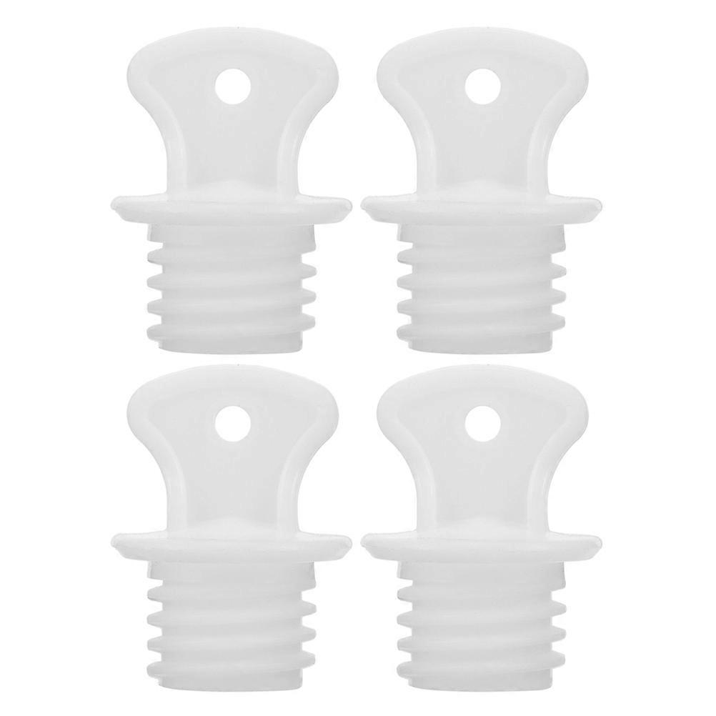 vand stop skrue varmt vand flasker prop tætningshætte rejse generelle brugere hvid 3,70x2,70x2,70cm 4stk