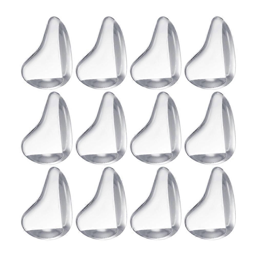Silicone Safety Corner Protectors Self Adhesive Durable Transparent Guards for Tables, Desks, and Furniture (12pcs)