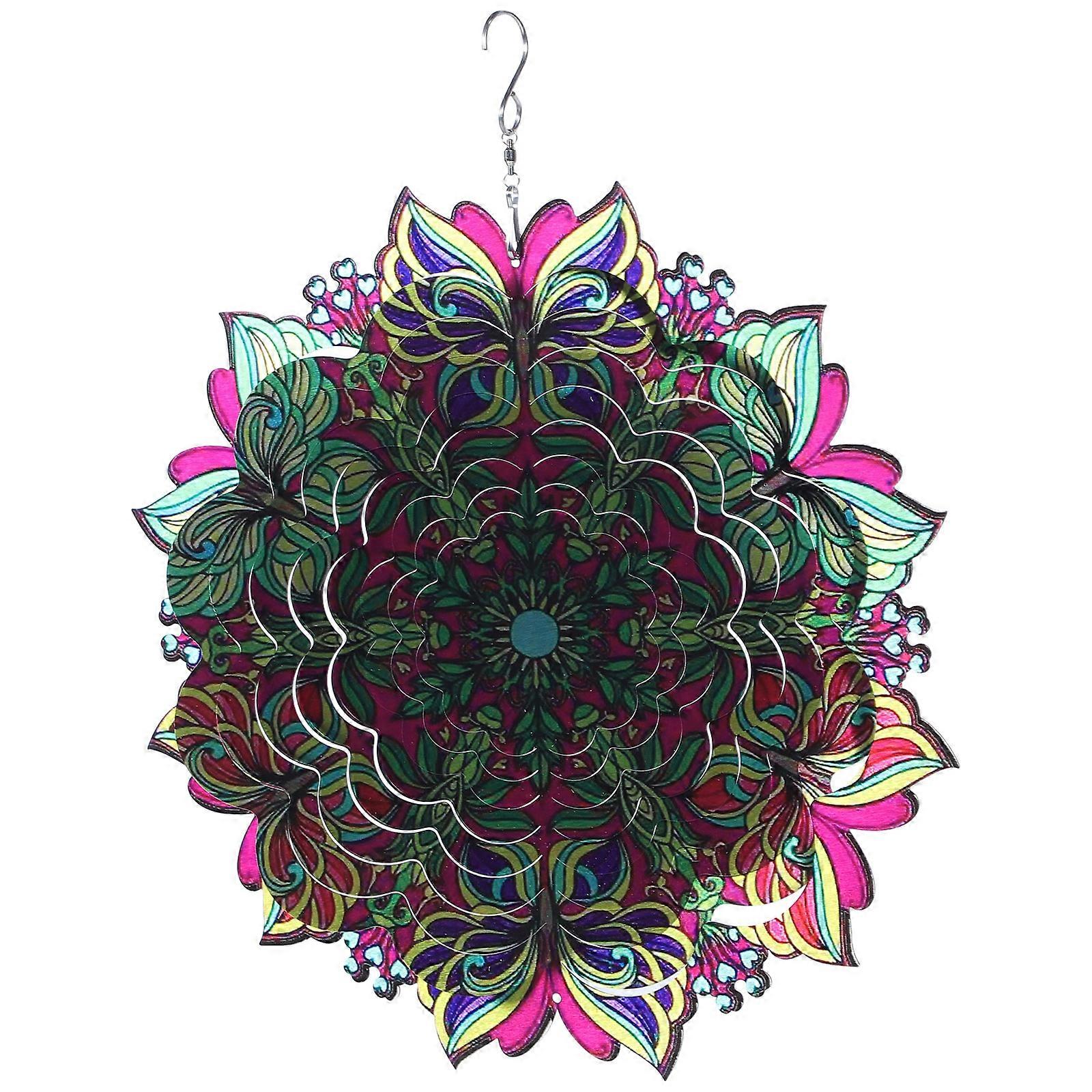 Yard Decoration Hanging Wind Spinner 3D Rotating Wind Outdoor Decor Multi 31x31cm Bird 1Pack