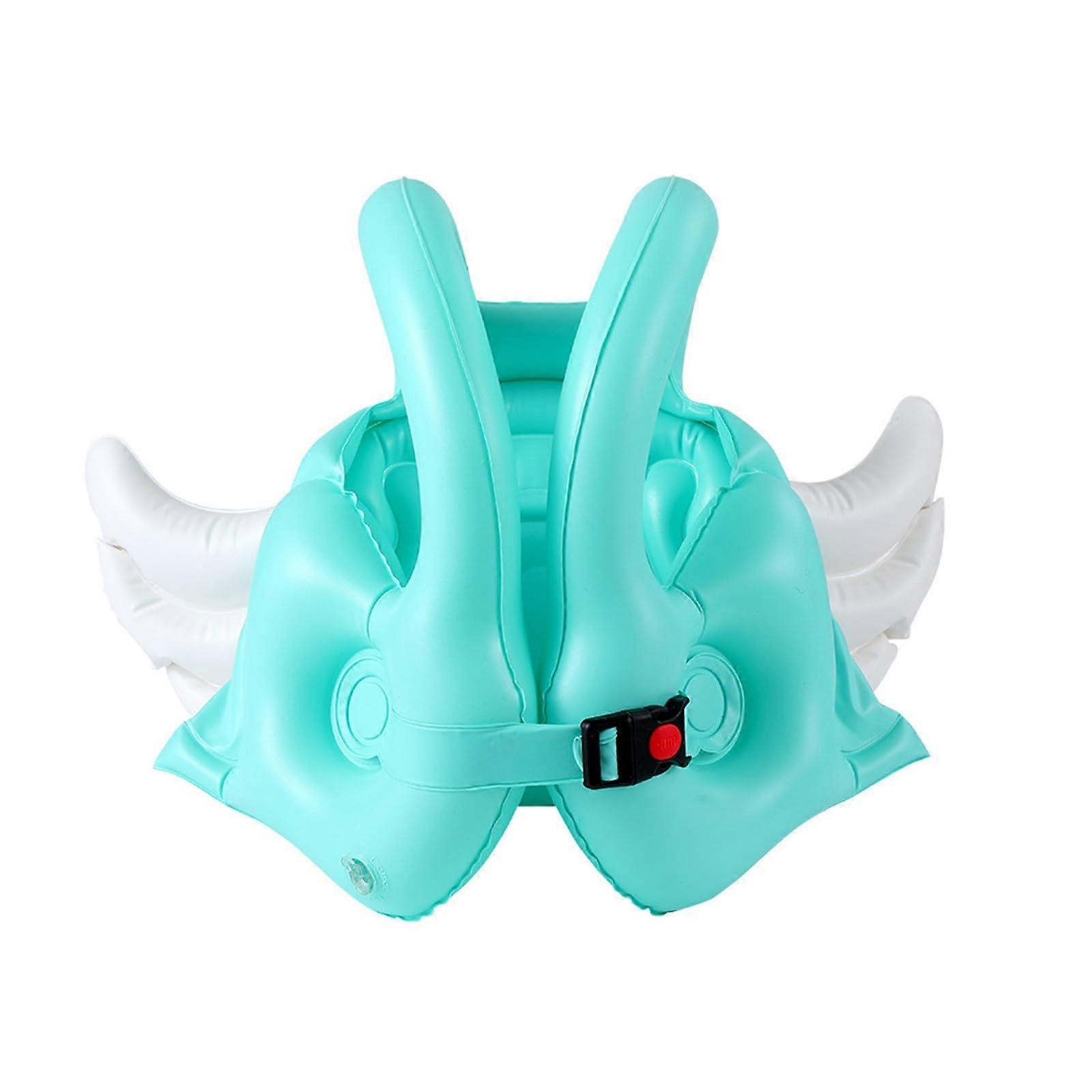 Inflatable Pool Float, Easy to Inflate, Thickened PVC, Cute for Summer 01 Mint Green M