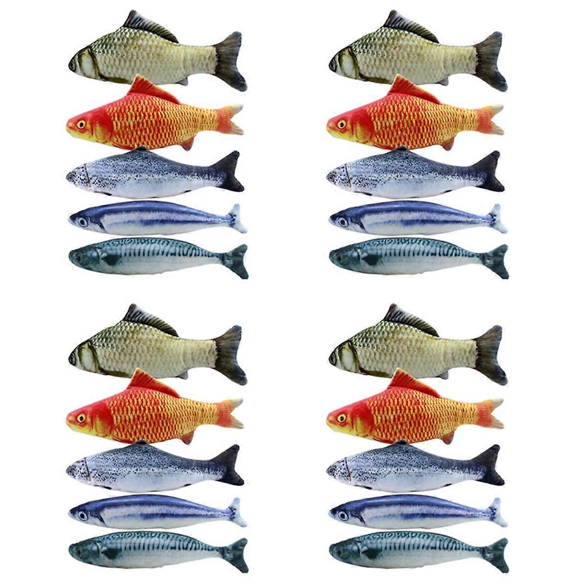 5PCS Catnip Fish Toys