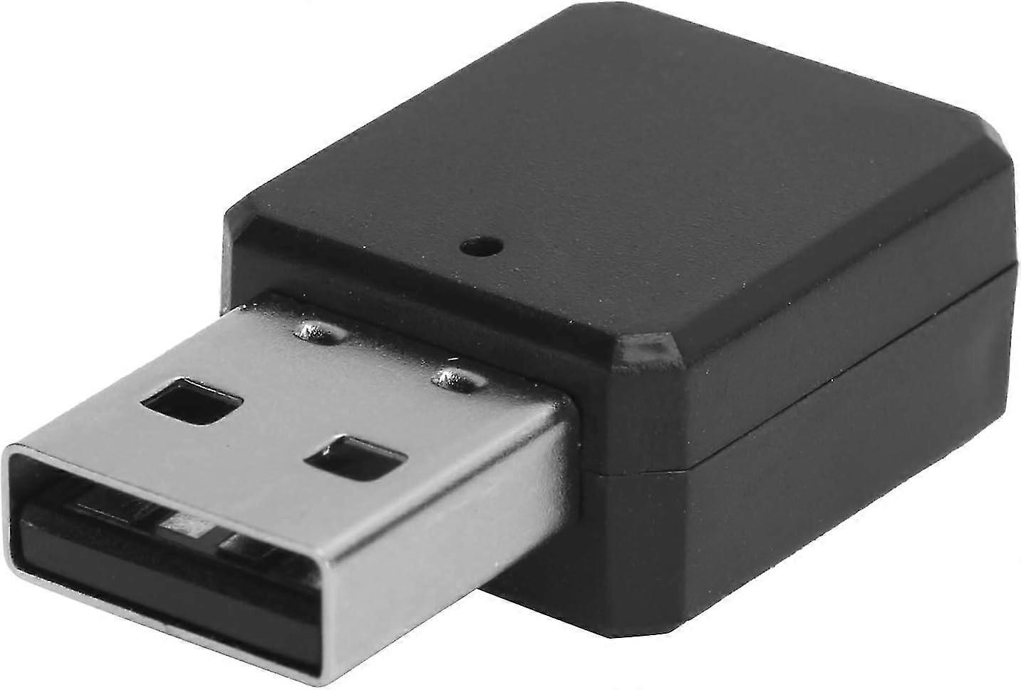 5.1 USB Adapter, USB Transmitter,Wireless Audio Receiver,with 3.5mm AUX Cable,Builtin Microphone,Han