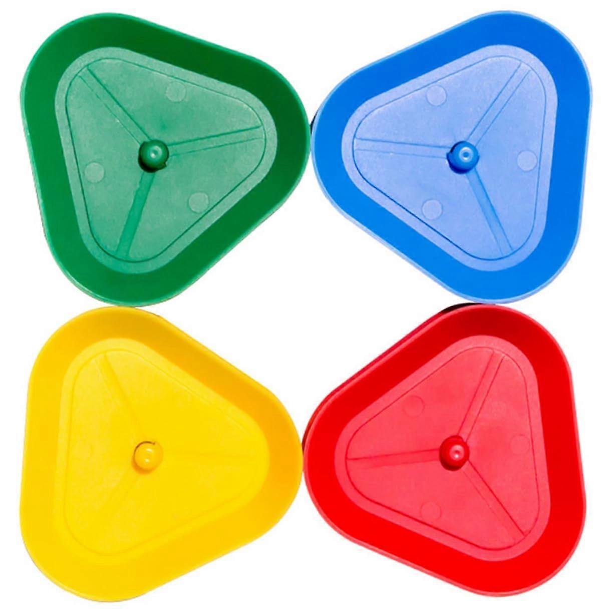 Triangular Card Holders Pack of 4 for Kids, Playing Card Stands, Durable Board Game Accessories for All Ages