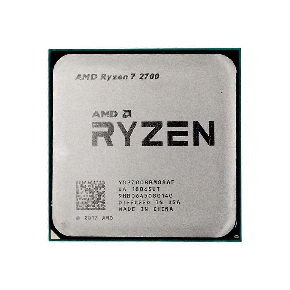 Ryzen 7 2700 CPU - Socket AM4 8 kjerner 16 tråder 3,2 GHz 20MB L3 Cache 65W TDP.