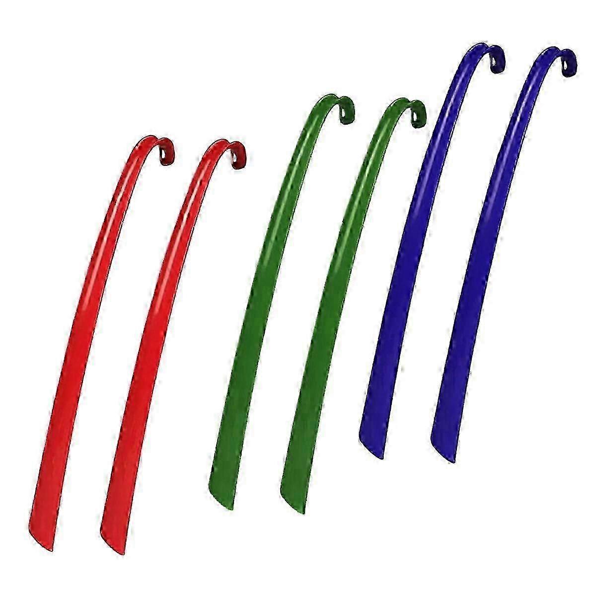 6 Pcs Portable Shoe Horns with Handle for Easy Shoe Wearing