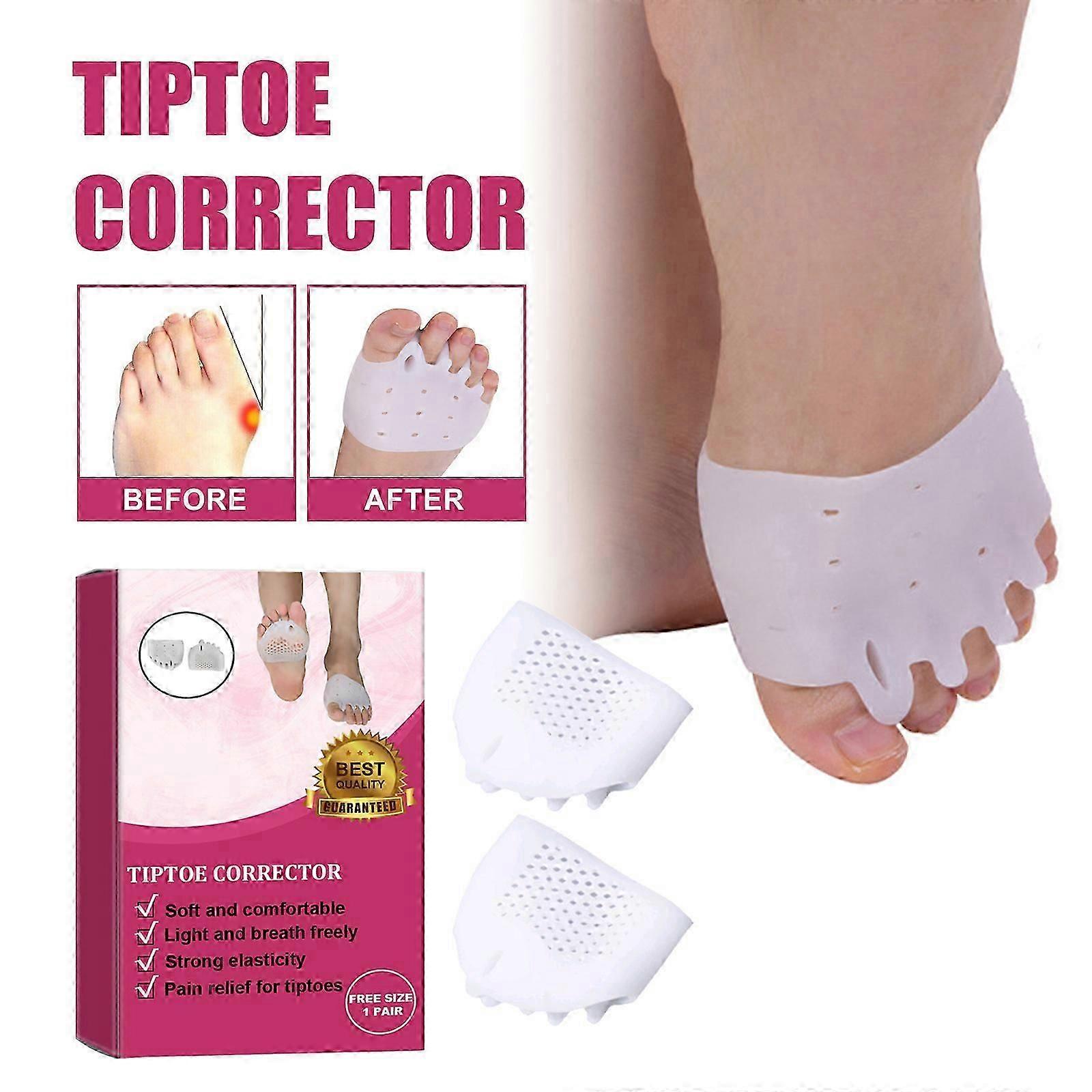 Toe Straightener, Bunion Corrector, Toe Separator, Metatarsal Pads, Bunion Corrector Cushion, for Straighten Overlapping Toes, Hammer Toe, Calluses, B