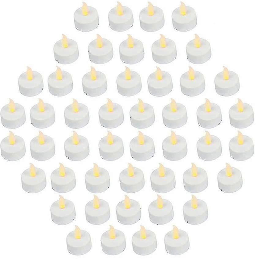 Flameless flickering tealight candles for home decor (48-pack)
