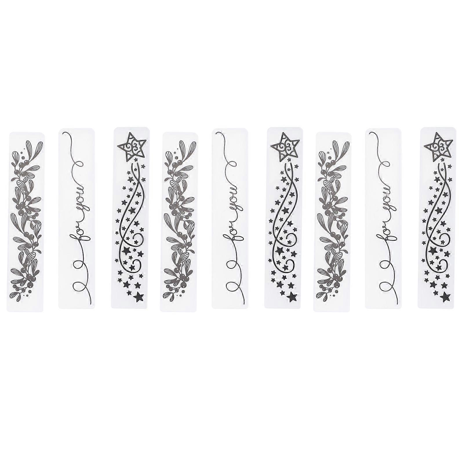 2025 Latest Model  9Pcs Flower Plastic Embossing Folder for DIY HandMade Embos...