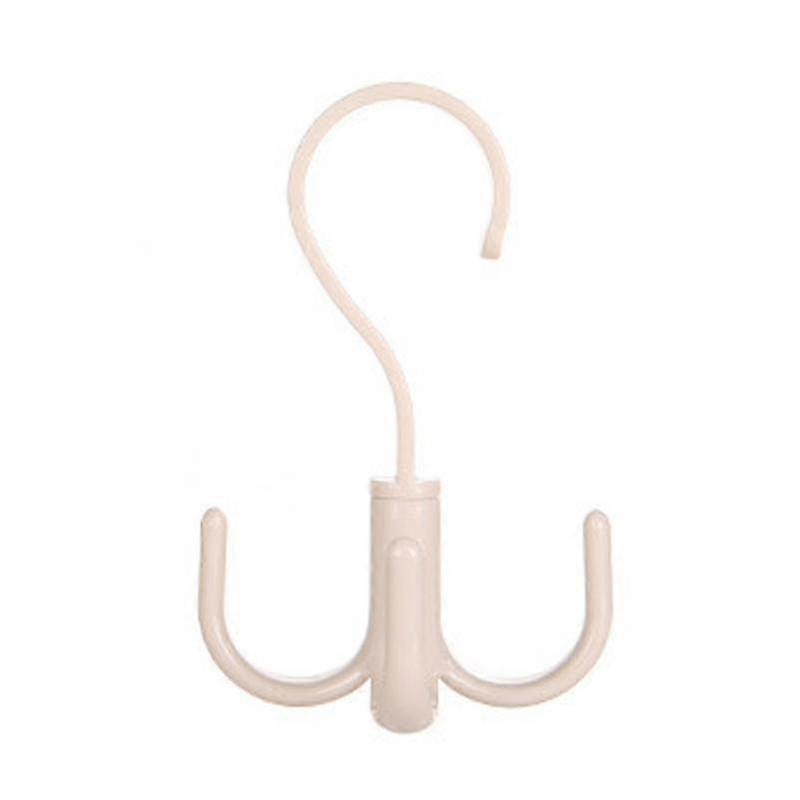 360 Degree Rotating Multi Functional Closet Hanger with 4 Hooks for Home