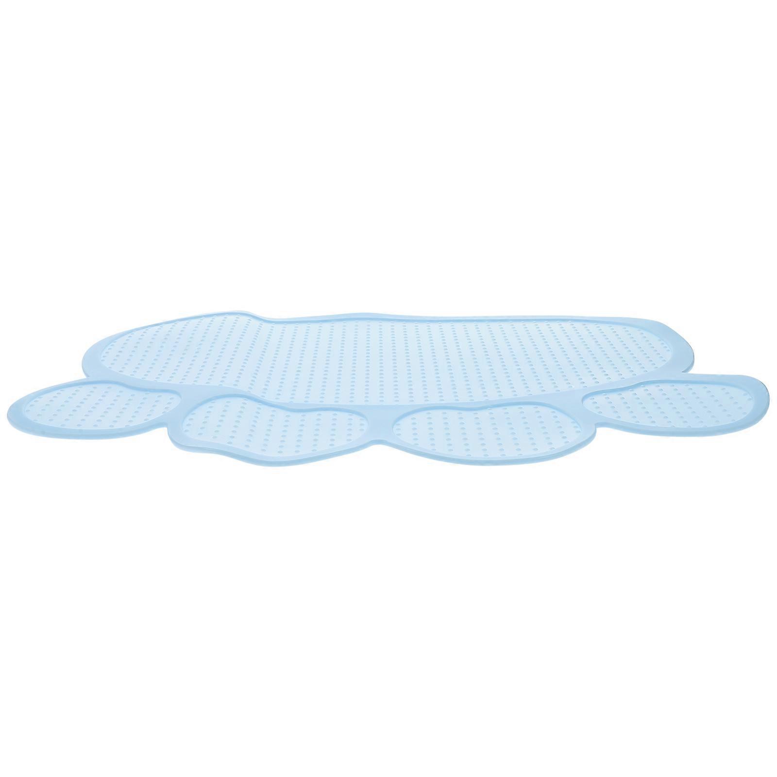 Cat Feeding Mats Silicone Anti-dirty Daily Feeding Rectangle Design 1Pcs