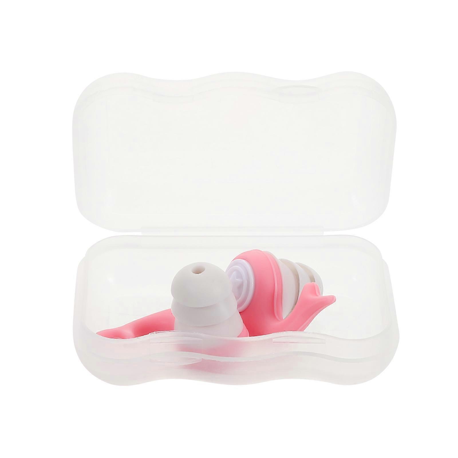 Soft Reusable Whale Shaped Silicone Ear Protection for Swimming, Sleeping, Sports, Travel, Study, and Dormitory Use – Noise Reduction and – Pink