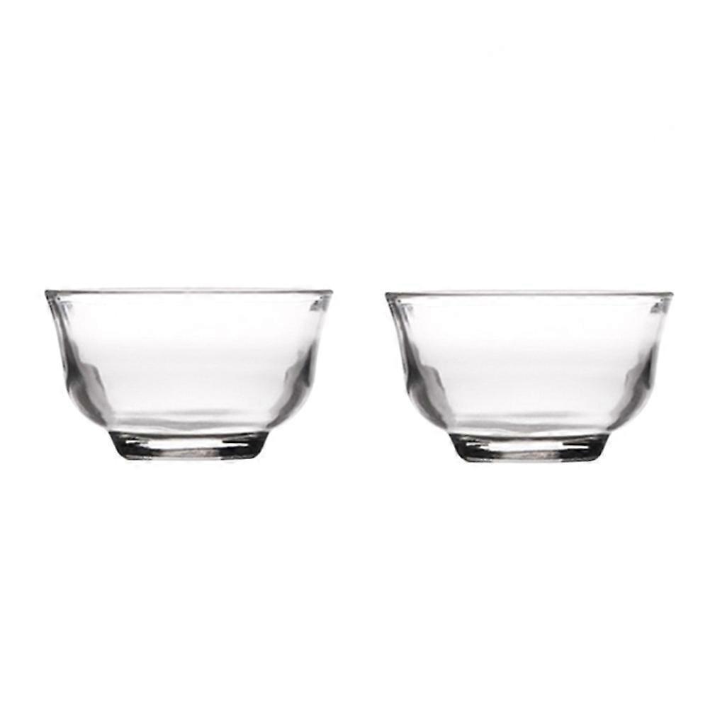 Glass Tea Cups High Borosilicate Glass Cup for Home Use 2Pcs Set