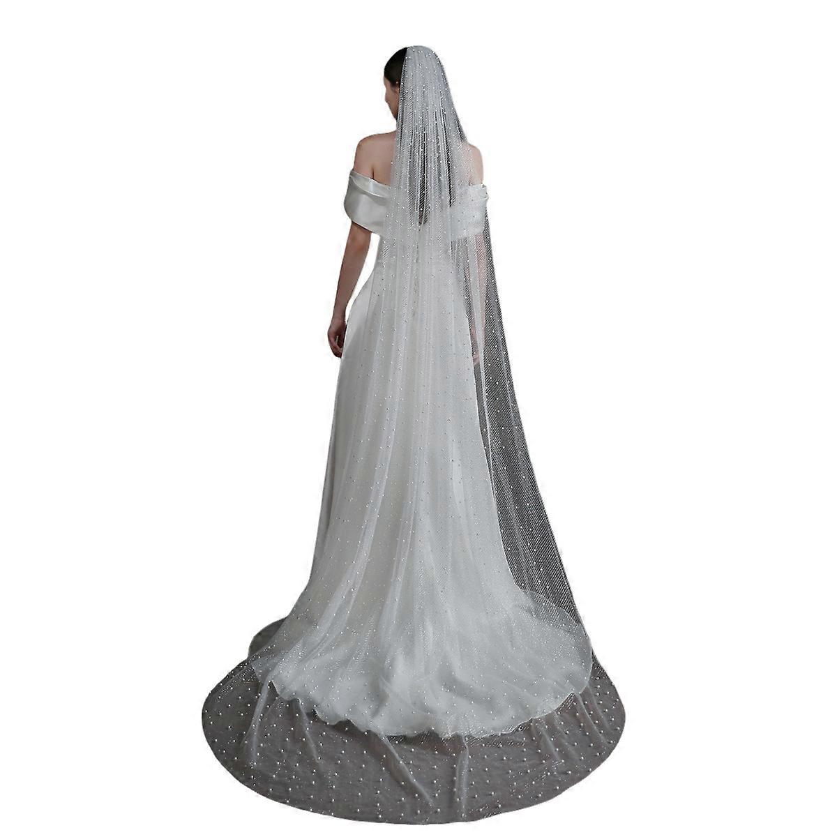 Wedding veil, silver, 1 pc.