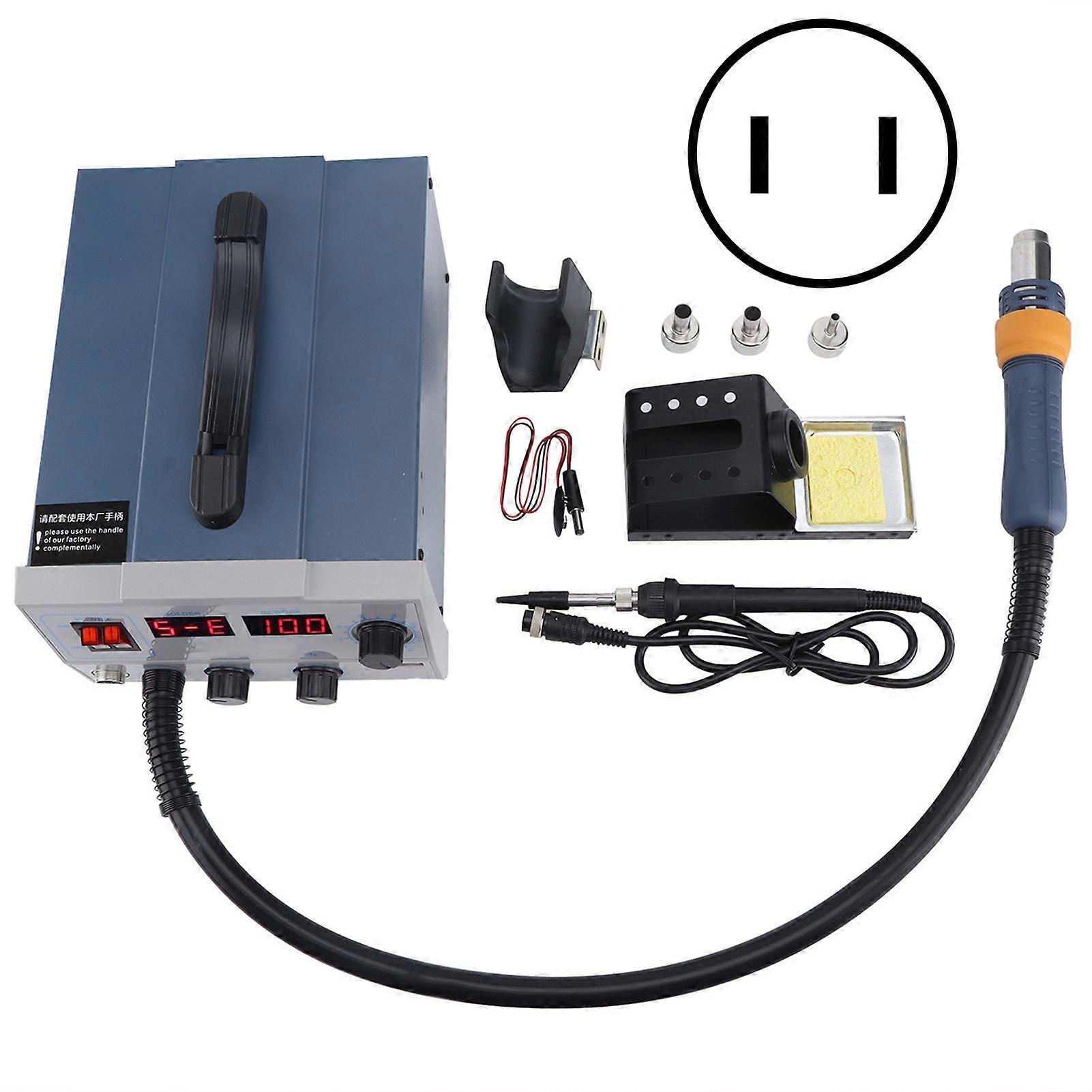 2 in 1 Hot Air Rework Station Soldering Iron 852D USB 5V Digital Display Combination