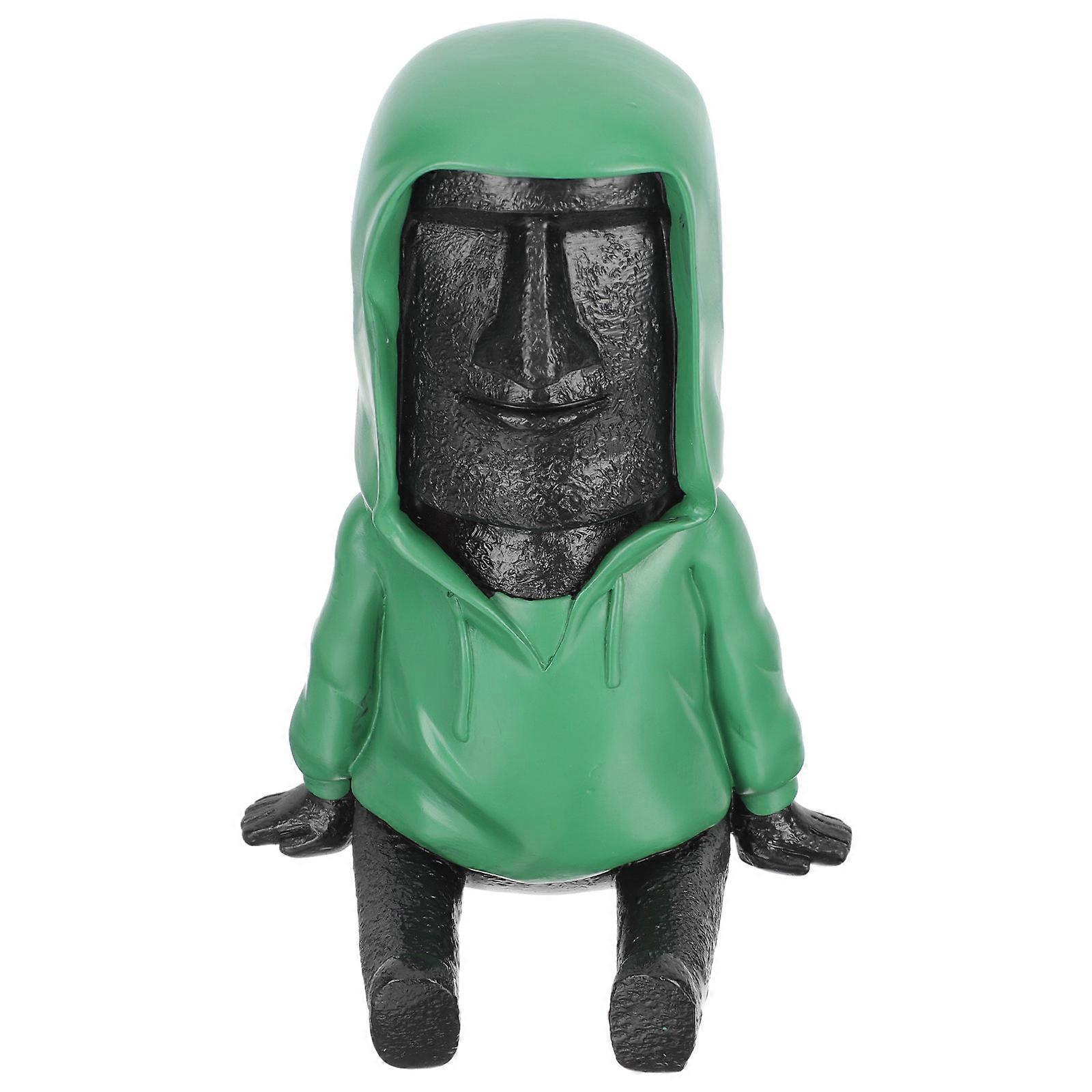 Island Decoration Statues Landscape Decoration Home Use Black 1Pcs