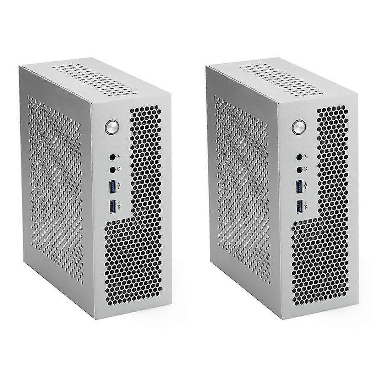 A09 Htpc Computergehäuse Mini Itx Usb3.0 Computergehäuse Silber