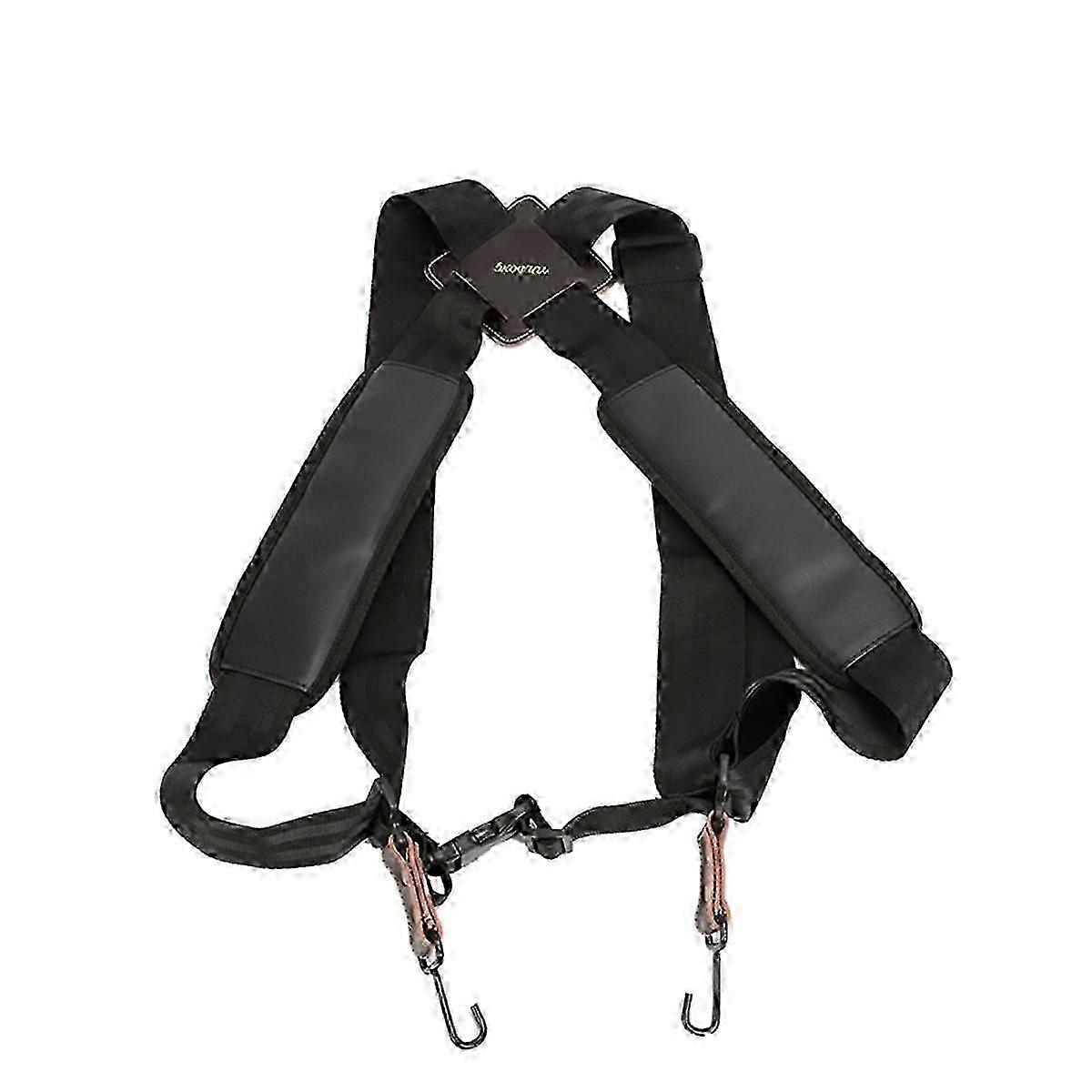 YUEDONG مبطن Djembe حزام كتف يدوي طبل حزام كتف أسود للبالغين