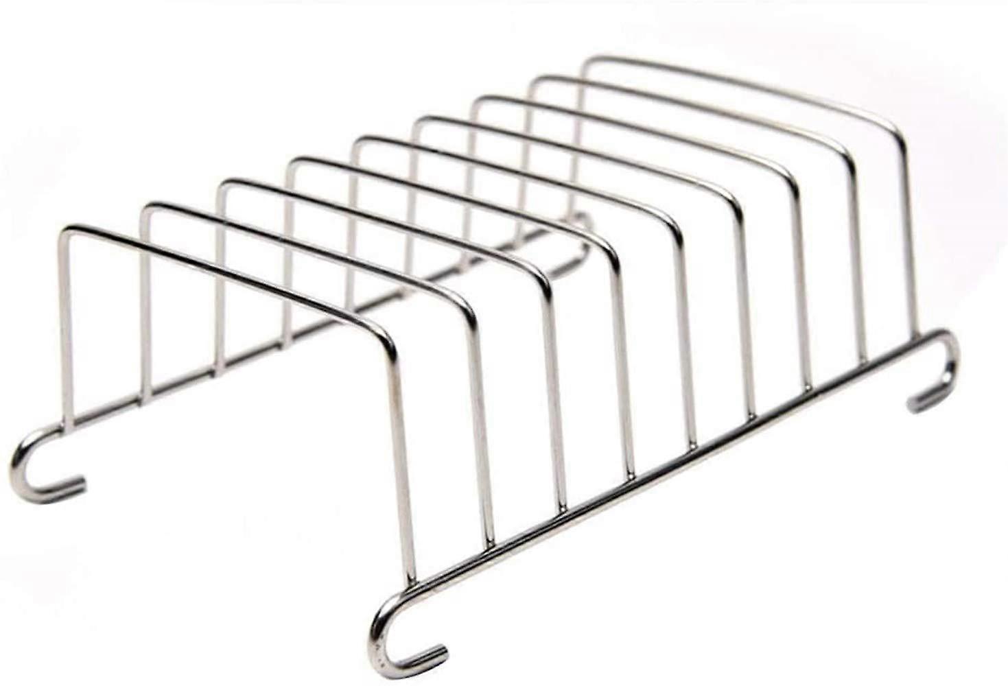 Stainless Steel Toast Rack, Dining Room Holder, Cooling Bread Rack, Chrome Plated, Rectangular, 15.5 x 9 cm, Silver