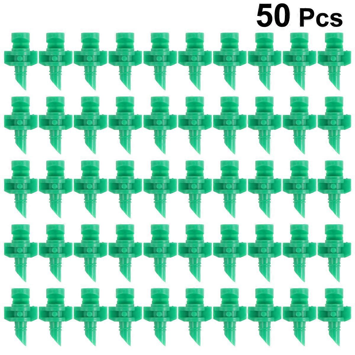 50pcs Water Sprayer Nozzle for Garden Irrigation Misting Heads for Lawns, Greenhouses, and Plants, Durable Design, Assorted Colors