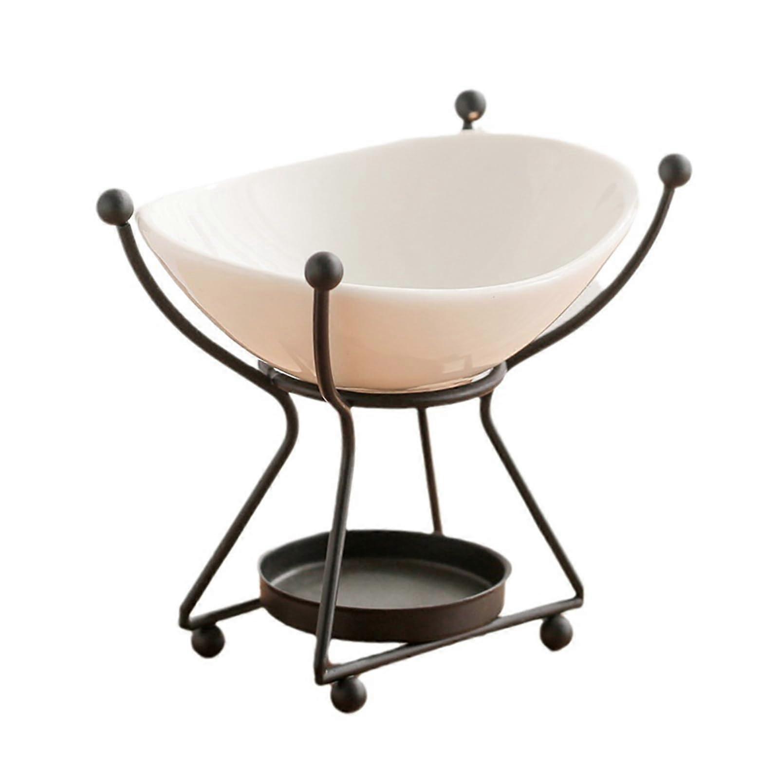 Removable Aromatherapy Burner with NonToxic Base Ceramic Essential Oil Warmer Diffuser for Safe Use in Any Room