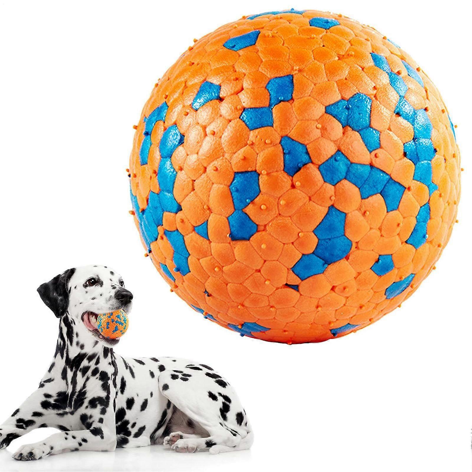 Dog Ball Toy Elastic Chew Ball for Large Breeds Durable Pet Toy for Outdoor Exercise