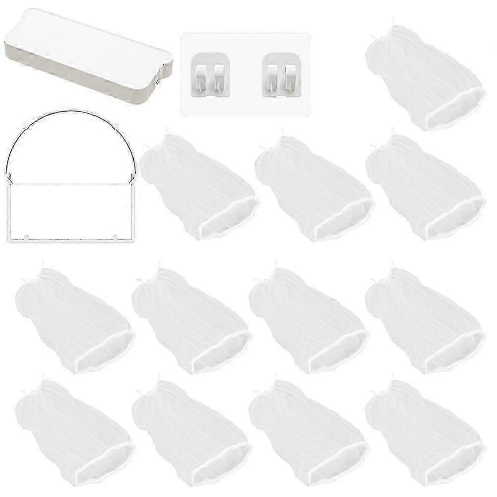 Kitchen Sink Strainer Mesh Filter Holder Net - 1 Set for Effective Garbage Disposal & Food Waste Management