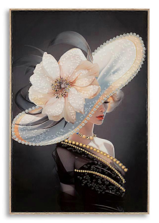 LAQUARED WALL PANTING WITH FRAME WIEN HAT -A- CM 62X4X92